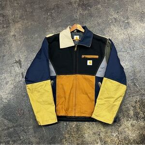 Y2K WIP Carhartt Men's Multi-Color Detroit Work Jacket - CUSTOM sz large men’s